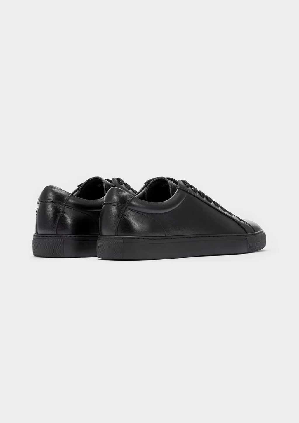 Ivory Prestige Leather Low-Top Sneaker Black