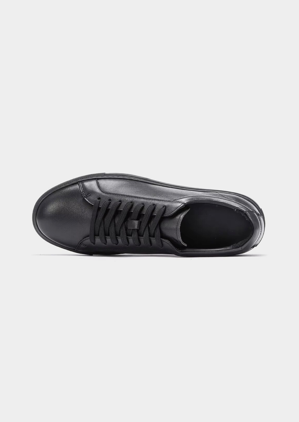 Ivory Prestige Leather Low-Top Sneaker Black