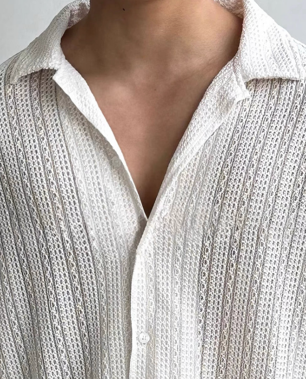 Oliver | Short Sleeve Knit Button Shirt Oversized Fit
