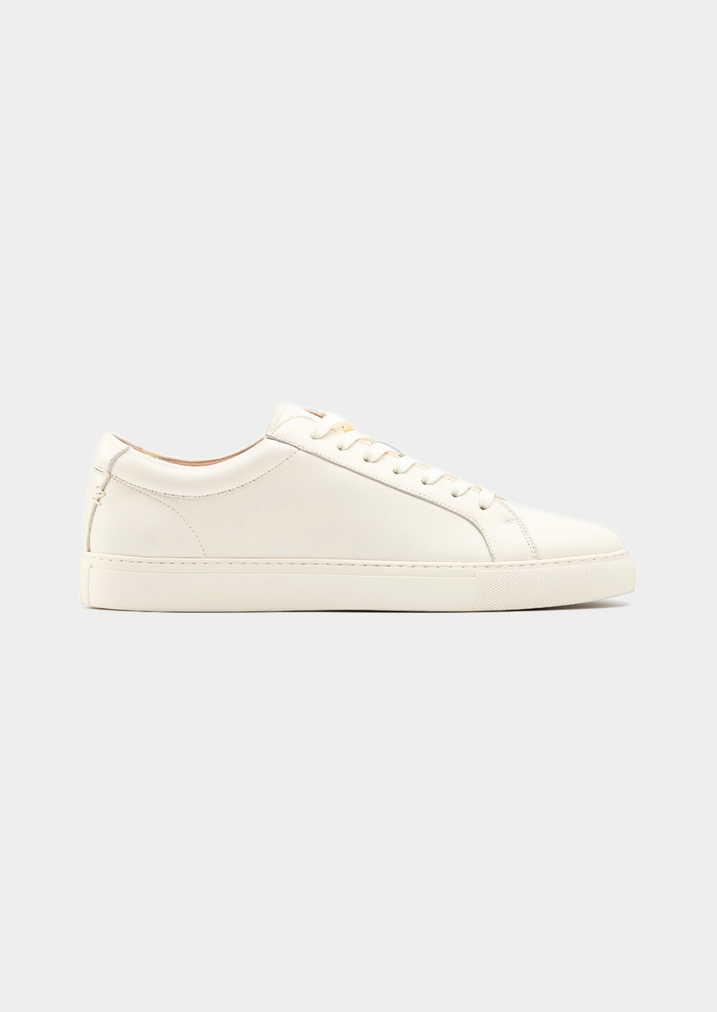 Ivory Prestige Leather Low-Top Sneaker White