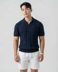 Oliver | Textured Knit Polo Shirt Short Sleeve