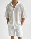 Oliver | Short Sleeve Knit Button Shirt Oversized Fit